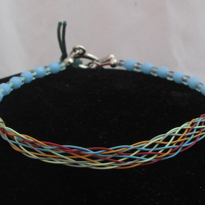 Kumihimo anklet
