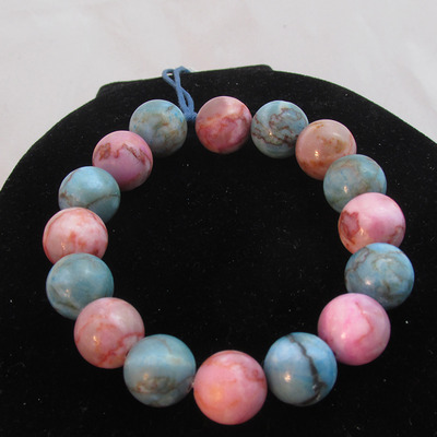 Turquoise stone stretchy bracelet