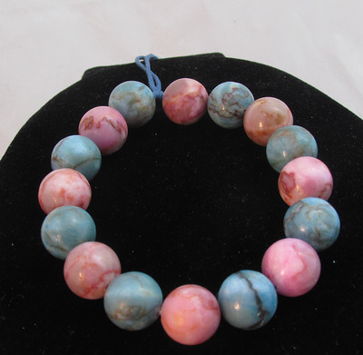 Turquoise stone stretchy bracelet