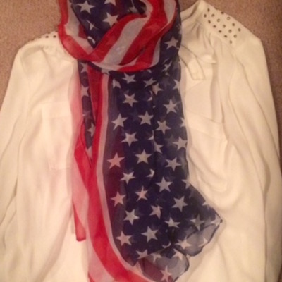 American flag scarf! <3