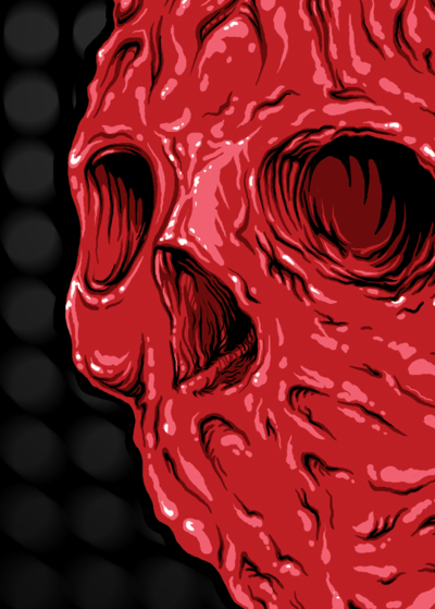 Skullentine - black background