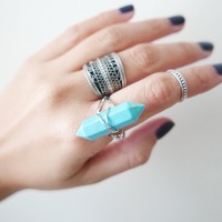 Pointed Crystal Ring - Thumbnail 3