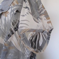 Grey Ruffle Collar Dress  - Thumbnail 3