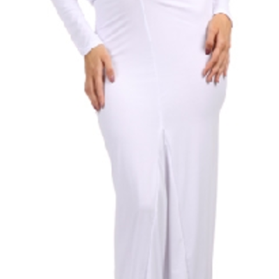 Multi way white maxi