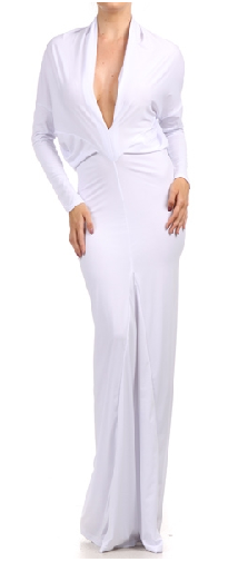 Multi way white maxi