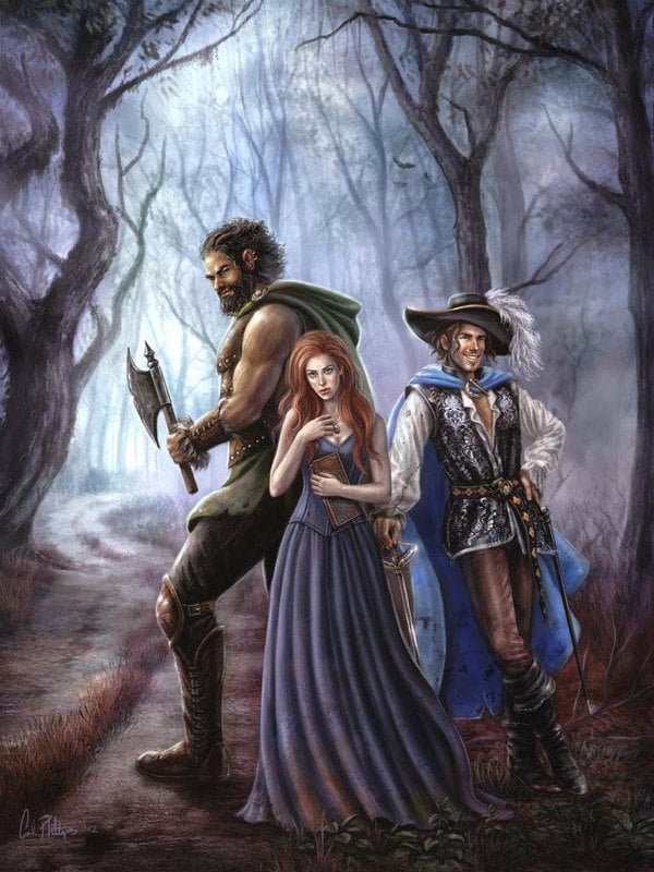 Fantasy Art Fairy Tale Art Print and Book  Shara and the Haunted Village Jeffery Getzin