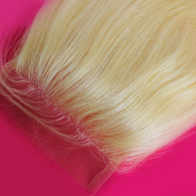 #613 straight blonde lace closure