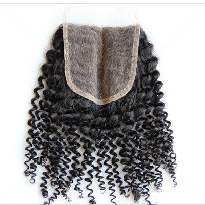 Curly lace closure