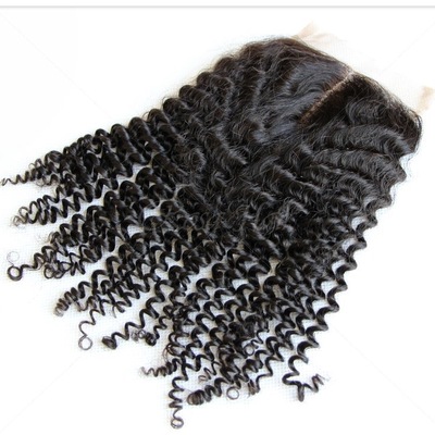 Curly lace closure