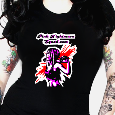 The bat girl - ladies t - by pink nightmare squad