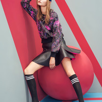 ISABEL KLEIN DIGITAL ABSTRACT FIGURED SWEATSHIRT F15303 - Thumbnail 4