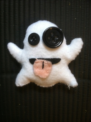 'The Ghost Emoji' custom catnip toy!