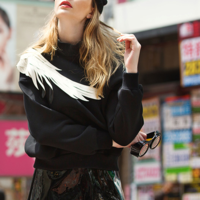 ISABEL KLEIN WHITE WINGS EMBROIDERED COTTON COOL SWEATSHIRT 144031711 - Thumbnail 4