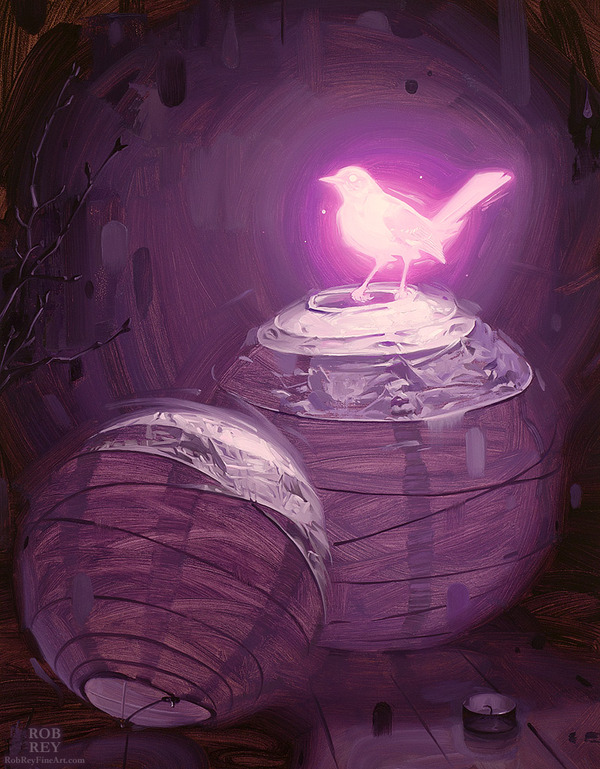 Bioluminescence II - Print of original oil painting