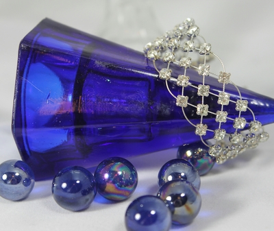 "Marilyn" Rhinestones & Silver Bracelet 