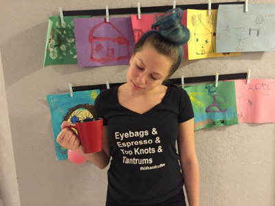 Eyebags & Espresso Vneck