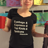 Eyebags & Espresso Vneck - Thumbnail 1