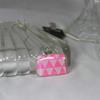 "Penelope" Hot Pink Necklace  - Thumbnail 2