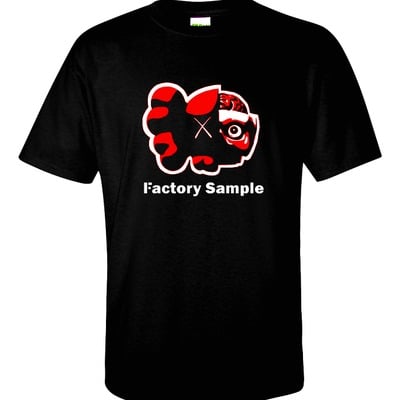 Bifurcated associate red - unisex t - by factory sample - not kaws