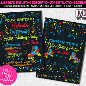 Skate Party Invitations - Thumbnail 2