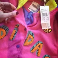 JS KS VARS PINK WONBUZ PURPLE ROSE UNISEX JACKET M63888 - Thumbnail 3