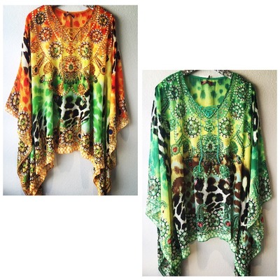 Embellished caftan coverup