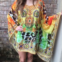Embellished Caftan Coverup - Thumbnail 3