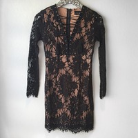 Black Lace Dress - Thumbnail 2