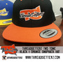 TS Black and Orange Two Tone Snapback Hat-1