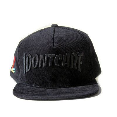 I DONT CARE Corduroy Snapback