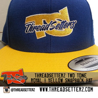 TS Royal and Yellow Two Tone Snapback Hat - Thumbnail 4