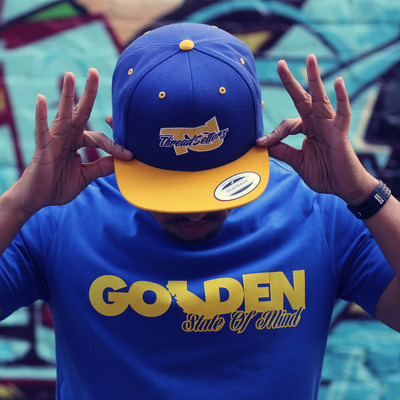 Ts royal and yellow two tone snapback hat