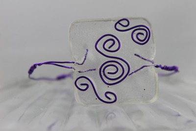 "Hannah" in Clear Resin and Purple 