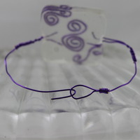 "Hannah" in Clear Resin and Purple  - Thumbnail 1