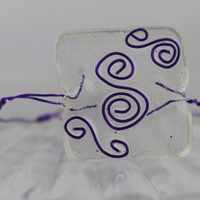 "Hannah" in Clear Resin and Purple  - Thumbnail 2