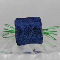 "Sydney" in Blueberry Twinkle Resin and Limelight Wire  - Thumbnail 1