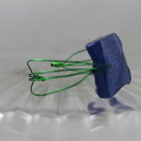 "Sydney" in Blueberry Twinkle Resin and Limelight Wire  - Thumbnail 2