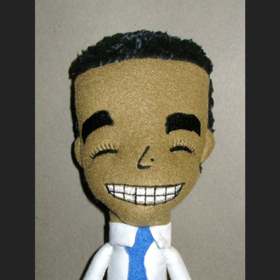 2012 victory edition obama plush doll - hand made ltded 500