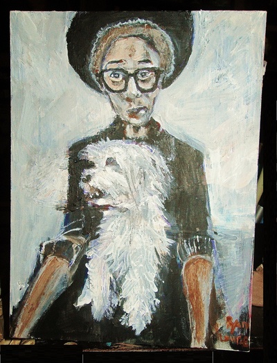 KeyAirUh and friend. a painting