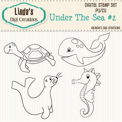 Under the sea #2 (digital stamp set)