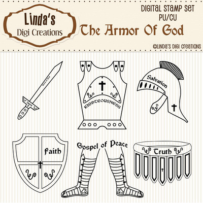 The Armor of God (Digital Stamp Set)