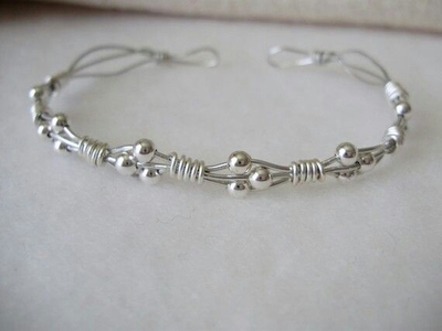 "Unity" Silver Wire With Clusters 