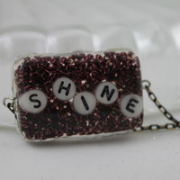 Word Play Bracelet - SHINE, PEACE, NERD,SWEET, LAUGH - Thumbnail 1
