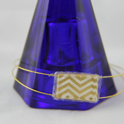 Golden chevron - bracelet 