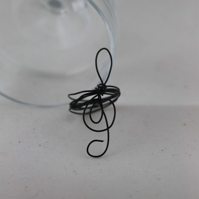 "music" wire wrapped ring