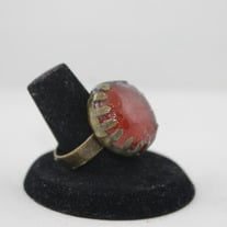Antique Bronze Ring in Jupiter Resin