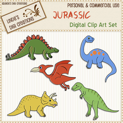 Jurassic (clip art set)
