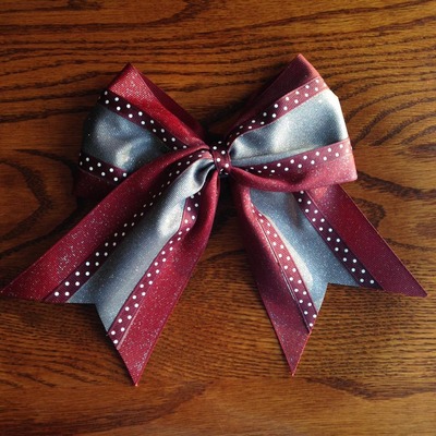 Maroon glitter and dots with glitter dark grey