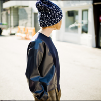 MISS KIMCHI KOREAN FASHION ASYMMETRIC STITCHED LOOSE SWEATSHIRT - Thumbnail 4