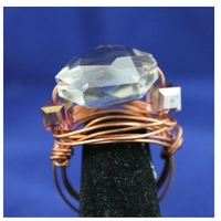 Smoked Topaz Wire Wrapped Ring  - Thumbnail 1